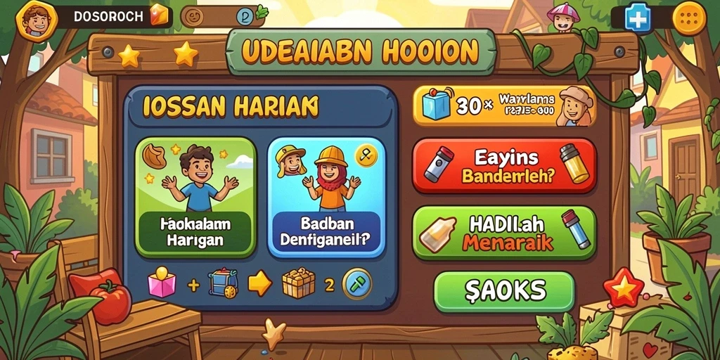 Screenshot menunjukkan salah satu mode permainan yang menantang.