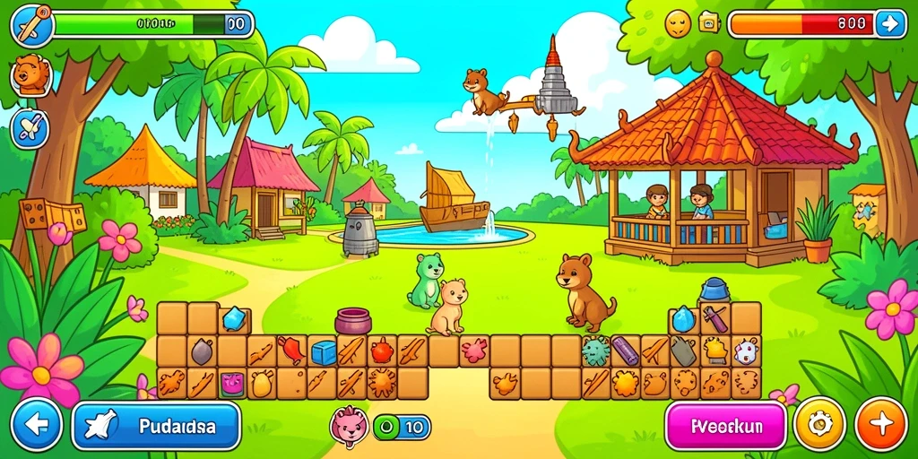 Fitur multiplayer yang memungkinkan pemain bersaing.